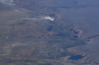 Aerial view of the Bottomless Lakes, New Mexico