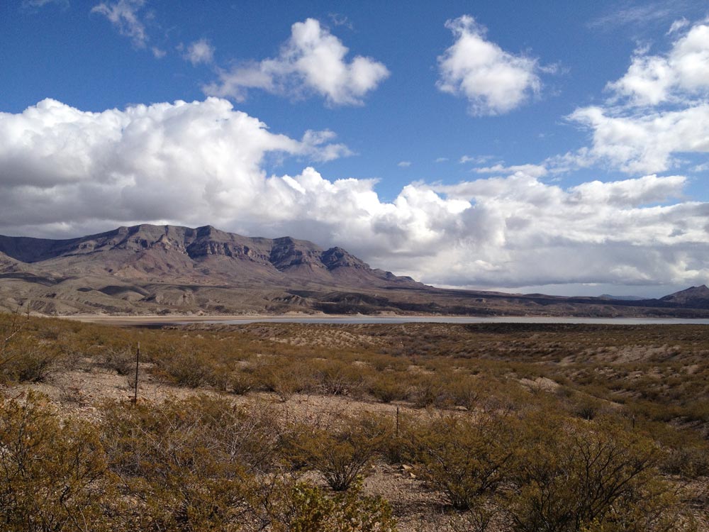 Caballo Lake and the Caballo Mountains, New Mexico