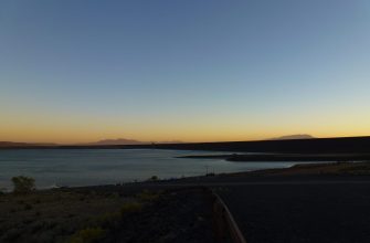 Cochiti Lake with the Sandia Mountains, New Mexico