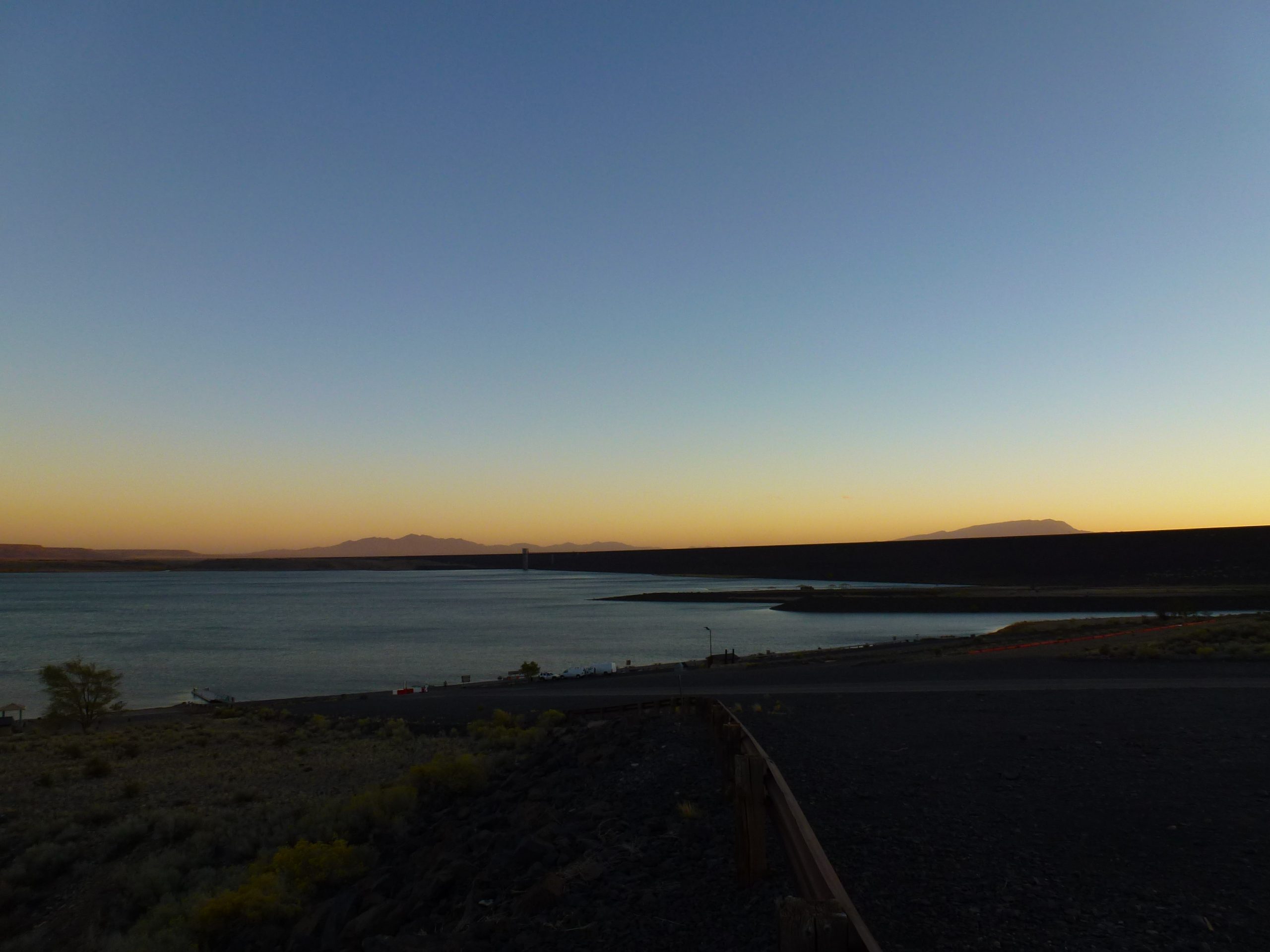 Cochiti Lake with the Sandia Mountains, New Mexico