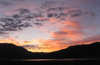 Sunrise at Eagle Nest Lake in the Moreno Valley, New Mexico