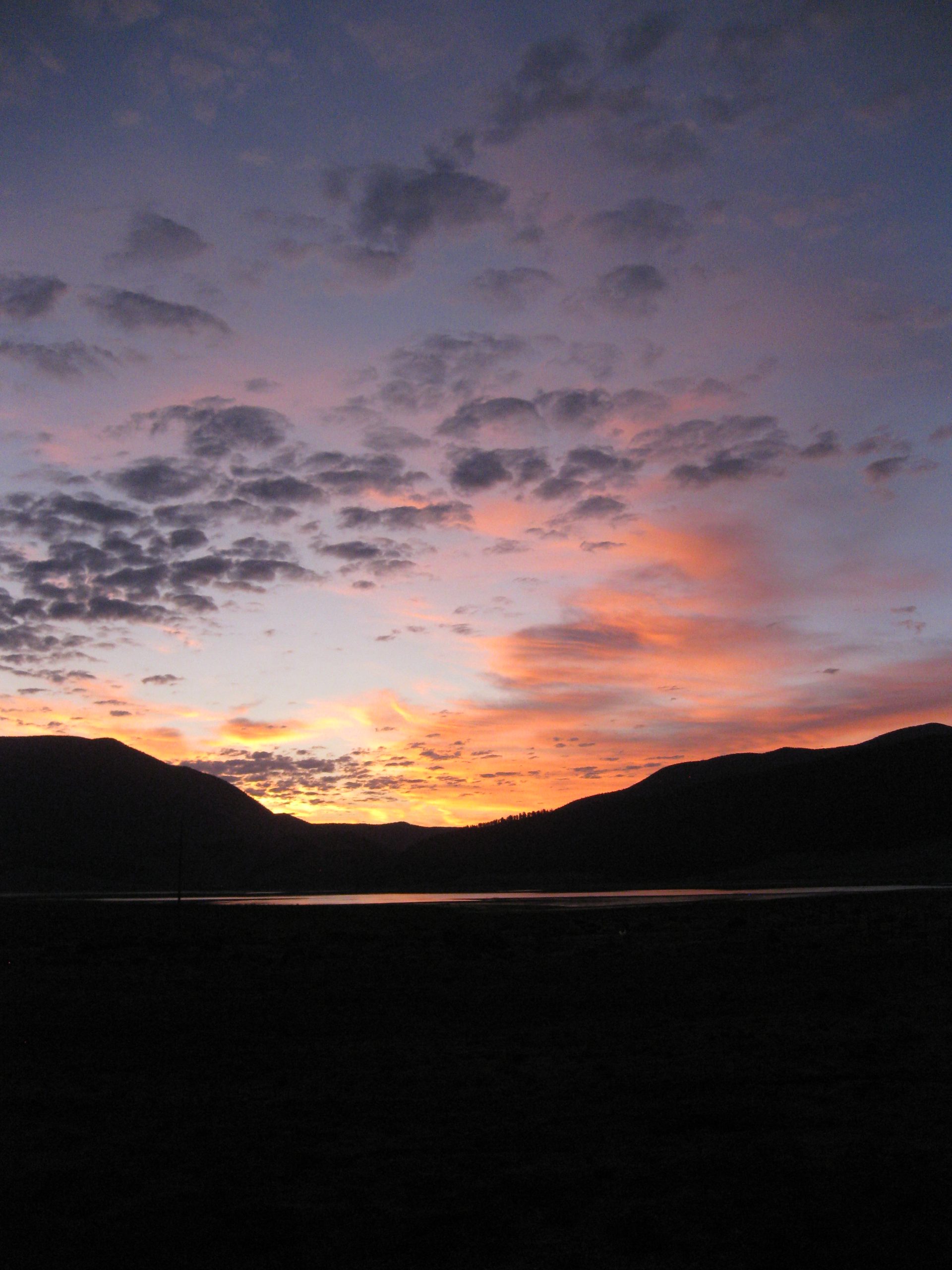 Sunrise at Eagle Nest Lake in the Moreno Valley, New Mexico